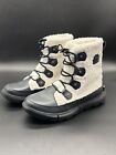 Womens Size 9 Snow Boots Sorel Explorer II Joan Cozy Black Sea Salt Waterproof