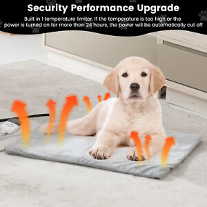 Electric Pet Heating Pad Bed for Cat Dog Large Indoor Outdoor Waterproof