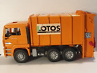 BRUDER MAN TGA Rear Loading Orange Garbage Truck Big 1:16 Scale Made in Germany.