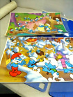 New Listing1983 Smurf Laminated Poster 11x17 Smurfette & Papa Smurf Cereal Prize LOT OF 2