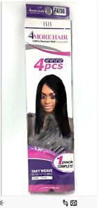 100% Human Hair Weave Natural Yaky 1 Pack Complete 10