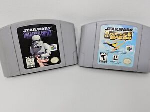 Nintendo 64 LOT OF 2 Star Wars Episode 1: Battle for Naboo/Shadows of the Empire