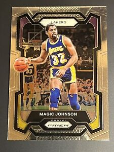 MAGIC JOHNSON 2023-24 Panini PRIZM Basketball #185 Los Angeles Lakers HOF
