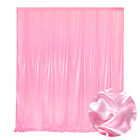 10x10ft Ice Silk Backdrop Curtain for Wedding Ceremony Photography Banquet Party