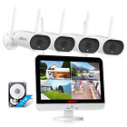 ANRAN Wireless Wifi Outdoor Audio Security Camera System 3MP HD 8CH 12''Monitor