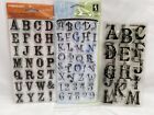 Alphabet Clear Photopolymer Cling Stamp Sets Lot of 3 Card Making Scrapbooking