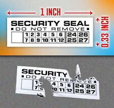 600 Ultra destructible warranty security sticker label seal 1x0.33 inch