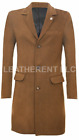 Mens Full Length Casual Trench Coat Wool Halloween Long Overcoat ALL SIZES