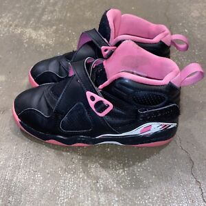 Nike Air Jordan 8 VIII Retro PS Black Pink Pinksicle Size 1Y 580529-006