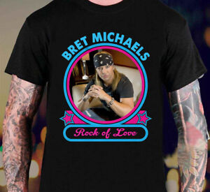 Vtg Bret Michaels Rock Of Love Cotton Black Full Size Unisex Shirt MM580