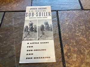 Rare Early 1900s John Deere S-16 Tractor Sub-Soiler Brochure