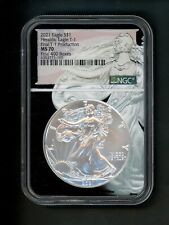 2021 US American Silver Eagle Dollar $1 NGC MS70 GEM UNC Heraldic Eagle T1 Final