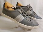 PAUL SMITH Jeans Osmo Gray Leather Low Top Sneakers Men’s Size 9 Mint