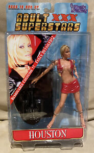 Adult Superstars XXX Houston w/ Guitar Collectible Fantasy Action Fig. Red Skirt