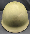 WWII/2 era US M-1 helmet shell rear seam OD with original paint.