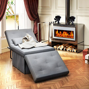 TC-HOMENY Convertible Sofa Bed Lounger 4-in-1 Daybed Sleeper Sofa Chair Couch