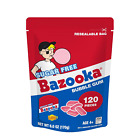 Bazooka Sugar-Free Bubble Gum Pellets Bag 120 Count Bulk Gum, Original Flavor