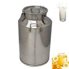 15.8 Gal Stainless Steel Milk Bucket Farm Water Syrup Wine w/Sealed Lid Storage