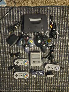 New ListingNintendo N64, Nes,Game System Console W/ 2 Controllers  Tested Bundle.