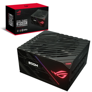 ASUS ROG-THOR-850P PSU 80+ Platinum Certified 850W ATX SLEEVED CABLE Aura Sync
