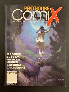 PENTHOUSE COMIX #4 *HIGH GRADE!*  FRAZETTA COVER!  ADULTS ONLY!  LOTS OF PICS!
