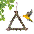 Pet Bird Parrot Swing Wooden Parakeet Budgie Cockatiel Cage Hammock Hanging Toys