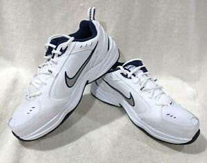 Nike Men's Monarch IV White/Silver Sneakers-Asst Sizes NWB 416355-102 X-WIDE 4E