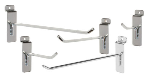 Slatwall Hook Bundle - 50 chrome slat hooks (2