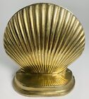 New ListingVintage Pair Brass Scallop Clam Shell Book Ends Art Deco Style Decor