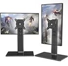 2 Pack Single LCD Computer Monitor Free-Standing Desk Stand Riser for 13 inch...