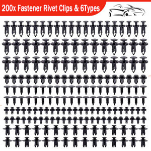 200Pcs Car Body Fastener Plastic Trim Clips Push Rivets Panel Fender Retainer US (For: 2009 Mazda 6 GS Sedan 4-Door 2.5L)