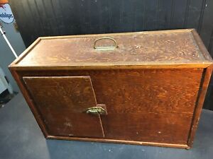 Vintage Wood Tool Box - Tackle Box - Handmade - Unique - Rustic - Wooden 25x16x9