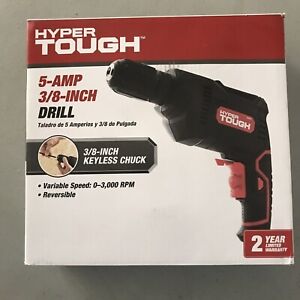 Hyper Tough 5.0amp, 120 Volts 3/8 Inch Variable Speed Electric Drill NEW IN BOX