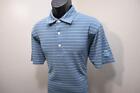 Dunning Golf Polo Striped Short Sleeve Dry Fitting Performance Mens Size Small