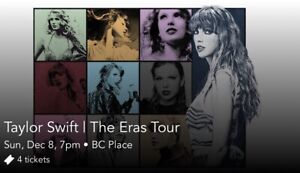 Taylor Swift | The Eras Tour 12/08/24 (1 Ticket EACH | 4 In Total Available)