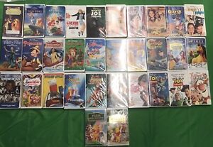 New ListingLot Of 32 Mostly Disney VHS Movies Collection Tested PLEASE READ DESCRIPTION