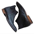 Frank Wright Mens Willow Leather Ankle Chelsea Boots Black Size 10 Medium