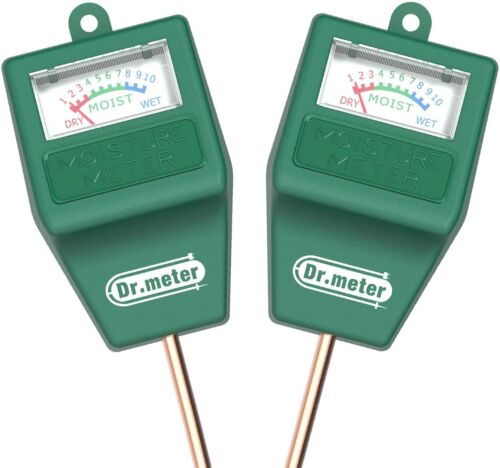 [2pack Soil Moisture Meter] Dr.meter Hygrometer Moisture Sensor Meter for Plants