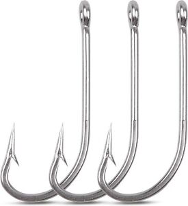 Saltwater Fishing Hooks O'shaughnessy Stainless Steel Long Shank Forged Fishhook