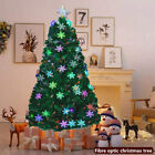 Pre-Lit Multicolor Fibre Optic Christmas Tree with Top Star & Snowflake Lights