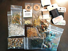 Jewelry Making Supplies mixed LOT, Beads, fittings, craft organizer cases