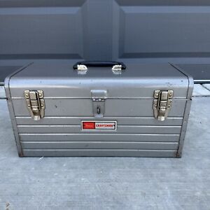 New ListingVintage Craftsman Model 6500 Metal Mechanic's Toolbox  with Tray 18x8x9 USA
