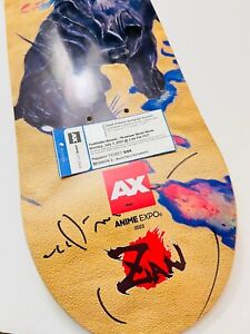 Yoshitaka Amano *SIGNED* Autograph Skate Deck - Final Fantasy Artist + Ticket!
