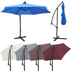 10Ft Patio Outdoor Umbrella Market Umbrella Sun Shade Offset Hanging Tilt Crank