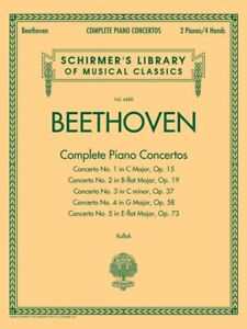 Beethoven Complete Piano Concertos Sheet Music Schirmer Book NEW 050490351