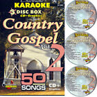 COUNTRY GOSPEL V0L-2 Chartbuster 3 Disc 5103 Karaoke CD+G NEW BOX with song List