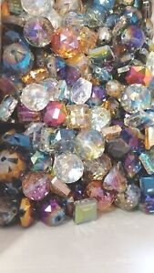 120 Pcs Large beads Crystal Bead Lot Faceted Transparent Glass Austrian Style