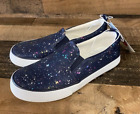 Cat & Jack Youth Girls Sariah Blue Speckled Slip-On Apparel Sneakers  New