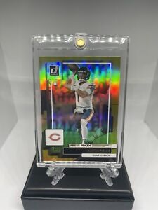 Justin FIELDS RARE GOLD REFRACTOR INVESTMENT CARD SSP PANINI Bears MINT