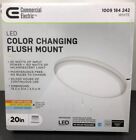 Commercial electric 564511111 20 in. LED Flush Mount Round Ceiling Light for Bed